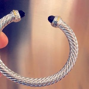 David Yurman black onyx bracelet 7mm
